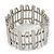 Polished Silver Plated Bars & Bead Flex Bracelet - 18cm Length - view 8