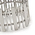 Polished Silver Plated Bars & Bead Flex Bracelet - 18cm Length - view 5