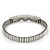 Silver Plated Swarovski Crystal 'Heart' Flex Tennis Bracelet - 20cm Length - view 5