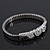 Silver Plated Swarovski Crystal 'Heart' Flex Tennis Bracelet - 20cm Length - view 8