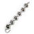 Silver Plated 'Rose' Bracelet - 17cm Length/ 3cm Extension - view 6