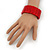 Red Ceramic Flex Bracelet - 18cm Length - view 3