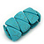 Wide Turquoise Stone Flex Bracelet - 18cm Length - view 5
