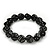 Black/White Acrylic 'Dice' Flex Bracelet - up to 21cm wrist