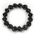 Black/White Acrylic 'Dice' Flex Bracelet - up to 21cm wrist - view 4