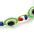 Evil Eye Acrylic Bead Protection Friendship Cord Bracelet In Lime Green - Adjustable - view 2