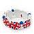 UK British Flag Union Jack Stretch White  Wooden Bracelet - up to 20cm length - view 2