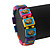 Multicoloured Wooden 'Cat' Flex Bracelet - Adjustable - view 2