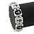 White/Black Wood Flex 'Cross' Bracelet - up to 20cm Length - view 3