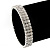 3 Row Swarovski Crystal Flex Bracelet In Silver Plating - up to 18cm Length - view 2