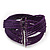 Boho Purple Glass Bead Plaited Flex Cuff Bracelet - Adjustable - view 5