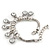Silver Plated Chunky Crystal Bead Charm Bracelet - 17cm Length/ 4cm Extension - view 6