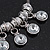 Silver Plated Chunky Crystal Bead Charm Bracelet - 17cm Length/ 4cm Extension - view 3