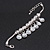Silver Plated Chunky Crystal Bead Charm Bracelet - 17cm Length/ 4cm Extension - view 7