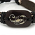 Unisex Dark Brown Leather 'Scorpio' Friendship Bracelet - Adjustable - view 2