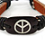 Unisex Dark Brown Leather 'Peace' Friendship Bracelet - Adjustable - view 2