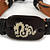 Unisex Dark Brown Leather 'Dragon' Friendship Bracelet - Adjustable - view 2