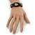 Unisex Dark Brown Leather 'Dragon' Friendship Bracelet - Adjustable - view 3