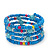 Teen's Light Blue Acrylic Bead Multistrand Bracelet - Adjustable