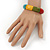 Multicoloured Stone Flex Bracelet - up to 20cm Length - view 3