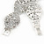 Bridal/ Wedding/ Prom/ Party Oval Link Austrian Crystal Bracelet In Rhodium Plating - 18cm L - view 6