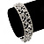 Bridal/ Wedding/ Prom/ Party Swarovski Crystal Bracelet In Rhodium Plating - 17cm Length - view 3