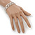 Bridal/ Wedding/ Prom/ Party Swarovski Crystal Bracelet In Rhodium Plating - 17cm Length - view 4
