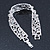 Bridal/ Wedding/ Prom/ Party Swarovski Crystal Bracelet In Rhodium Plating - 17cm Length - view 8