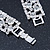 Bridal/ Wedding/ Prom/ Party Swarovski Crystal Bracelet In Rhodium Plating - 17cm Length - view 9