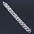 Bridal/ Wedding/ Prom/ Party Swarovski Crystal Bracelet In Rhodium Plating - 17cm Length - view 6