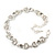 Prom Diamante 'Bow' Bracelet In Rdodium Plated Metal - 16cm Length/ 5cm Extension - view 6