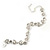 Prom Diamante 'Bow' Bracelet In Rdodium Plated Metal - 16cm Length/ 5cm Extension - view 7