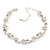 Prom Diamante 'Bow' Bracelet In Rdodium Plated Metal - 16cm Length/ 5cm Extension - view 8
