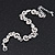Prom Diamante 'Bow' Bracelet In Rdodium Plated Metal - 16cm Length/ 5cm Extension - view 5