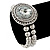 Burn Silver Metal Bead 'Watch' Style Flex Bracelet - 18cm Length - view 4