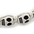 White Acrylic Skull Bead Bracelet - 11mm - Adjustable - view 3