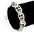 White Acrylic Skull Bead Bracelet - 11mm - Adjustable - view 5