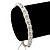 Plaited Light Cream Cotton Cord With Silver Tone Bead Friendship Bracelet - Adjustable - view 2