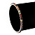 Slim Multicoloured Diamante Flex Bracelet In Silver Plating - 18cm Length - view 2