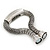 Burn Silver Mesh Magnetic Bracelet - 20cm Length - view 7