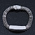 Burn Silver Mesh Magnetic Bracelet - 20cm Length - view 4