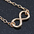 Polished Gold Plated 'Infinity' Bracelet - 18cm Length/ 5cm Extension - view 3