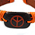Unisex Dark Brown/ Orange Leather 'Peace' Friendship Bracelet - Adjustable - view 2