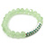 Light Green Mountain Crystal and Swarovski Elements Stretch Bracelet - Up to 20cm Length - view 8