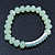 Light Green Mountain Crystal and Swarovski Elements Stretch Bracelet - Up to 20cm Length - view 9