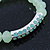 Light Green Mountain Crystal and Swarovski Elements Stretch Bracelet - Up to 20cm Length - view 5