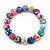 Multicoloured Fimo Bead Flex Bracelet - 19cm Length