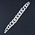 Glamorous Chunky Rhodium Plated Swarovski Elements Crystal Encrusted Chain Link Bracelet - 18cm Length - view 7