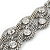 Chunky Rhodium Plated Mesh Chain Bracelet With Clear Crystals - 16cm (8cm Extension) - view 7