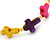 Unisex Multicoloured Plastic 'Cross' Friednship Bracelet On Silk String - Adjustable - view 2